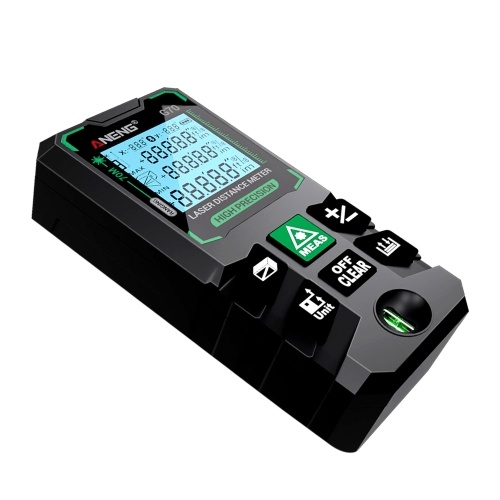 ANENG G70 Smart High-Precision Laser Rangefinder Green Laser Distance Meter 30 Set of Data Storage Autonomous Calibration Multi-function Tool 
