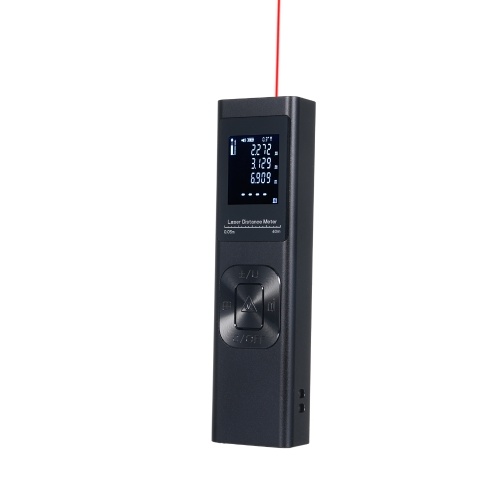 0.05-60M 3-in-1-Laser-Entfernungsmesser, Winkelmesser, Kreuzlinienlaser, elektrischer Winkelsensor mit LCD-Bildschirm mit Hintergrundbeleuchtung, Entfernung, Fläche, Volumen, pythagoräisches Maß