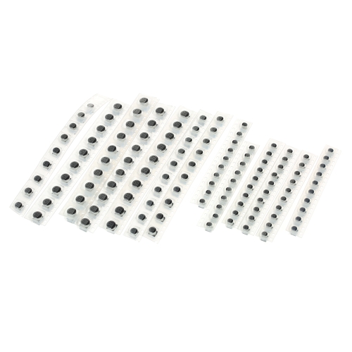 130pcs / Set 13 قيم SMD ألومنيوم electrolytic مكثف يصنّف عدة 1uF-220uF