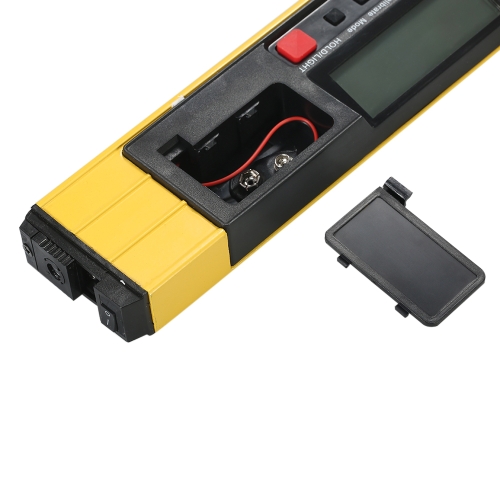 

400mm Digital Laser Measuring I-Beam Spirit Level Angle Gauge Finder Torpedo Level with Magnetic Base Backlight LCD Display