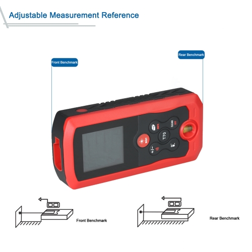 

40m Mini Hand-held LCD Digital Laser Distance Meter Range Finder Distance Area Volume Measurement 10 Groups Data Storage