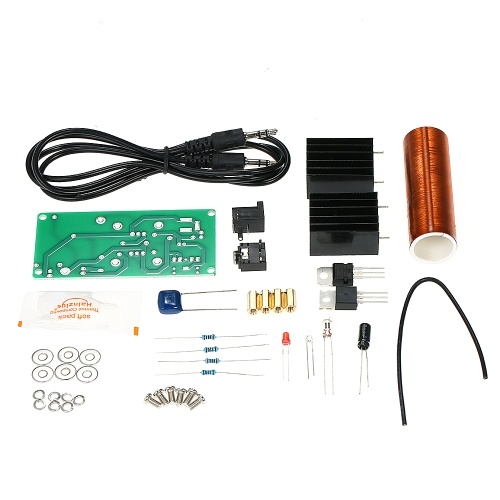 DC 15~24V DIY Mini Music Tesla Coil Plasma Loudspeaker Kit Set Wireless Transmission Experiment Model