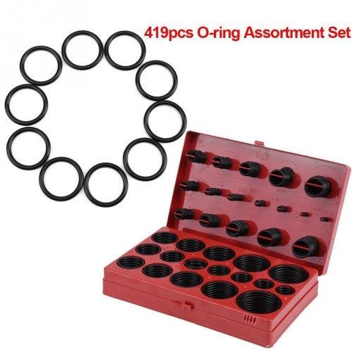 

419PCS Assortment Set Seal Gasket Universal NBR Rubber