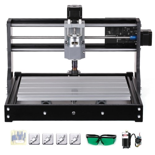 

CNC3018 DIY CNC 2-in-1 Mini Laser Engraving Machine GRBL Control (with ER11 Collet and Protective Glasses + 5500mw Laser Head)