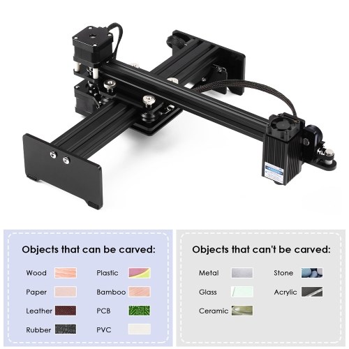 

1600mw Desktop USB Laser Engraver Portable Engraving Carving Machine Mini Carver DIY Laser Logo Mark Printer with Protective Glasses Working Area 170mm*200mm