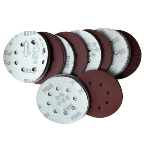 

100 PCS 125mm Hook Loop Sandpaper with 8 Hole Sand Pads Set 60-1000 Grit Sander Disc Abrasives Tools for Polish Machine