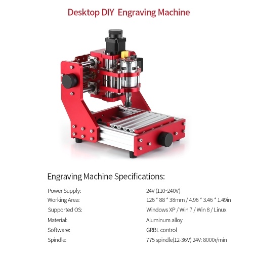 

Mini CNC Router 1310 CNC Metal Engraving Milling Machine Kit PCB Wood Milling Laser Machine Engraver with ER11 Collet