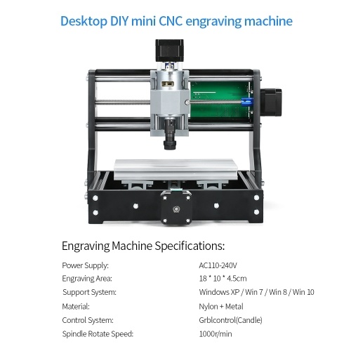 

Desktop DIY Mini 1610 Pro CNC Carving Machine 3 Axis Small Engraving Machine GRBL Control Mini cnc Machine CNC Engraver