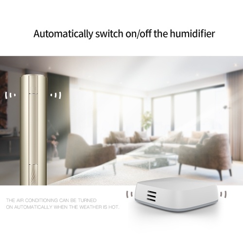 

Mini Temperature and Humidity Sensor Thermometer Wireless Intelligence Temperature and Humidity Monitoring Sensor Indoor Climate Drying Monitoring Device