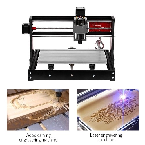 

Upgrade Version CNC 30*18 PRO GRBL Control DIY Mini CNC Machine 3 Axis Pcb Milling Machine Wood Router Engraver with Offline Controller with ER11 and 5mm Extension Rod Working Area 300*180x40mm