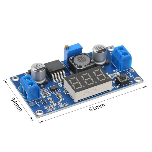 

LM2596 Step-Down Power Voltage Converter Module DC 4.0~40 to 1.25-37V 2A Adjustable Voltage Regulator With Digital Display Voltmeter