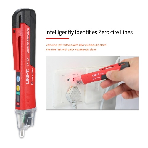 

UNI-T Portable Non-contact AC Voltage Tester Pen Shaped V～Alert Detector with Sound and Light Alarm and LED Flashlight