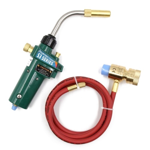 Hand Propane MAPP Torch Braze Welding Torches Self Ignition Function with 1.5m Hose