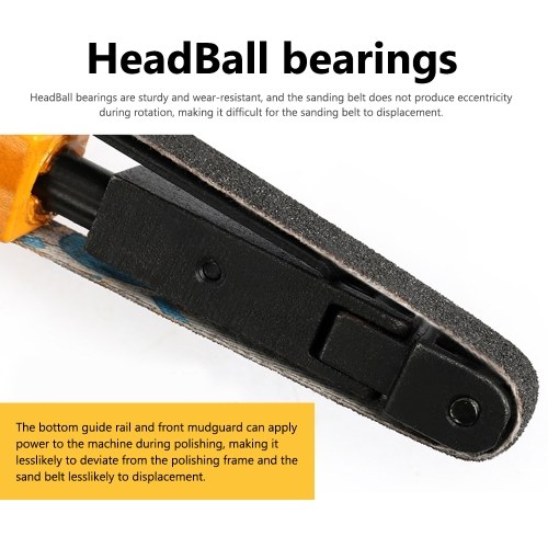 Multifunctional Pneumatic Sanding Machine Grinding Machine Belt Grinder Derusting Deburring Polishing Machine Belt Sander  (Type B)  20mm * 520mm 
