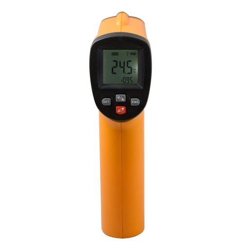 

KKmoon GM550E Non-contact 12:1 Digital Infrared IR Thermometer Temperature Gun Tester Range -50~550°C (-58~1022°F)