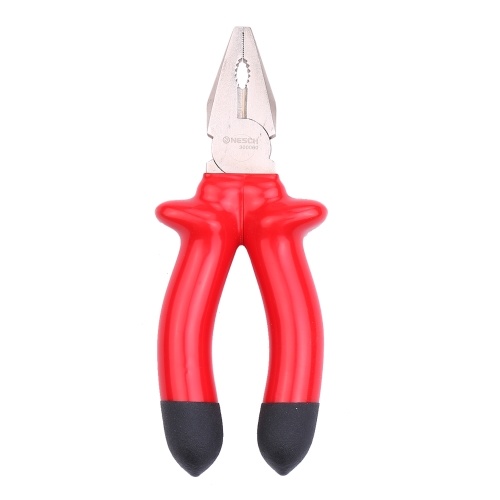 6-Inch Insulated Linesman Pliers CR-V Wire-Cutter Chrome Vanadium Steel Cutting Locking Pliers with Strippers Crimper Serrated Jaw