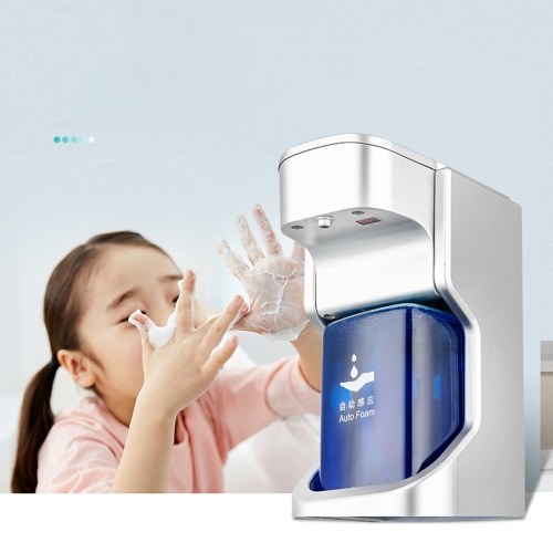 

500ml Full Automatic Induction Intelligent Foam Hand Sanitizer Machine Household Sink Soap Dispenser Foaming Machine with 2 Levels of Adjustment