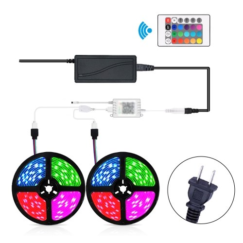 

RGB LED Strip Flexible Light BT APP 24 Keys IR Remote Controller Home Decoration Lamp