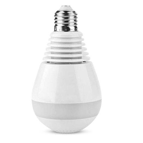 Cordless Smart Home Bulb Camera 360 Degree Panoramic Remote Monitor 2 Million Single Light Source
