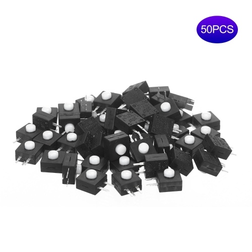 Torcia ricaricabile 50PCS Interruttore a 3 pin Interruttore a pulsante da 4 mm Micro interruttore di alimentazione Progetti elettronici fai-da-te per torcia elettrica