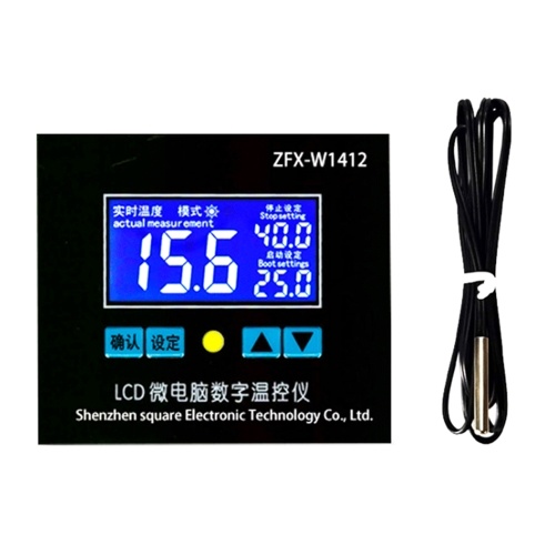 ZFX-W1412 Mikrocomputer Digitaler Temperaturregler Intelligentes Thermostat zur Temperaturregelung mit hoher Genauigkeit