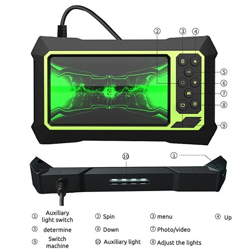 

B315 4.3 Inch LCD Display Screen 1080P Handheld Endoscope Industrial Home Single Camera Endoscopes with 6 LEDs