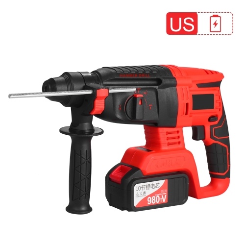 

21V Brushless Cordless Rotary Hammer Drill 1 Inch SDS Plus Variable Speed Impact Hammer Kit 20000mAh Battery 4 Functions Variable-Speed Adjustable Handle with Storage Case