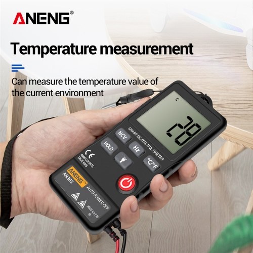 

ANENG AN303 Digital Multimeter 4000 Count LCD Display Automatic Range Universal Meter