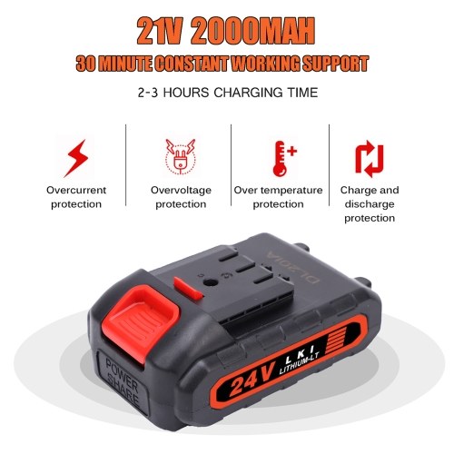 

4-In Mini Chainsaw Cordless Pruning Saw 21V 2.0A Rechargeable Portable Electric Saw One-Hand Lightweight Pruning Shears Chainsaw for Garden Tree Branch Logging Cutting