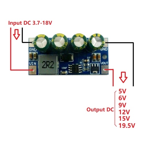 

DCtoDC Step-up Boost Powers Converter Module DC3.7-4.5V to 5V Step-up Circuit Board