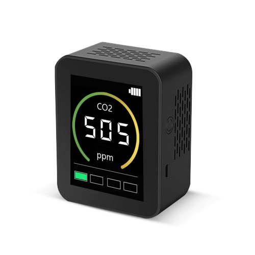 CO2 Detector 400~5000ppm CO2 Detection Scope Intelligent Home Life Desktop Indoor Outdoor High Precisions Quick Detect Air Quality Monitor Multipurpose Detection Tool