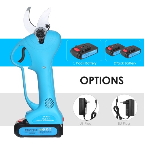 DC 21V Electric Pruning Shears Kit Cordless Battery Operated Pruning Shears Branch Cutter