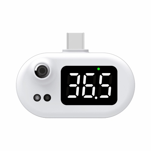 USB Intelligent Thermometer Portable Mini Cell Phone Thermometer Infrared Thermometer Compatible with Type-C/IOS/Android Joint (optional)