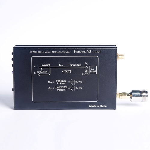 

Portable 4 Inch LCD TFT Display Screen 50kHz~3GHz NanoVNA V2 3G GS400 Vector Network Analyzer Aluminum Alloy Housing Professional Utility Tools