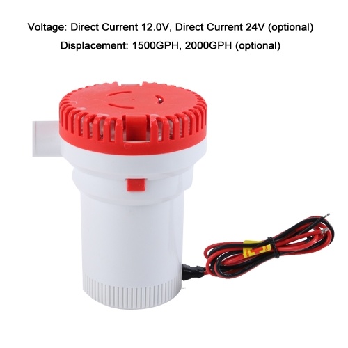 

Bilge Pump 1500GPH / 2000GPH Bilge Pump Direct Current Electric Submersible Pump Yacht Pump Water Pump