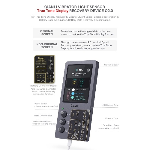 

Mobilephone Repairing Device Smartphone LCD Screen Repairing Tool Mobilephone Battery/Photosensitive/Vibration/Touch Repairing Device Replacement for IPhone