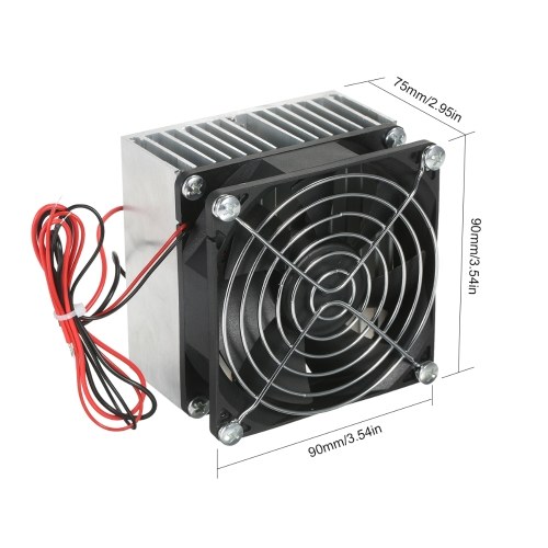 

KKmoon 12V Thermoelectric Peltier Cooler Refrigeration Cooling System Semiconductor Module Heat Sink Module DIY Electronic Components for Small Fridge Air Conditioner Other Cooling Devices