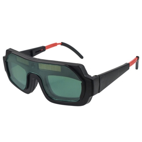 KKmoon Gafas de soldar con luz variable automática solar automática con diadema de doble lente Soldadura Protección antideslumbrante Cubierta de ojos Gafas retráctiles Gafas profesionales de soldadura por arco de argón Herramienta de soldadura