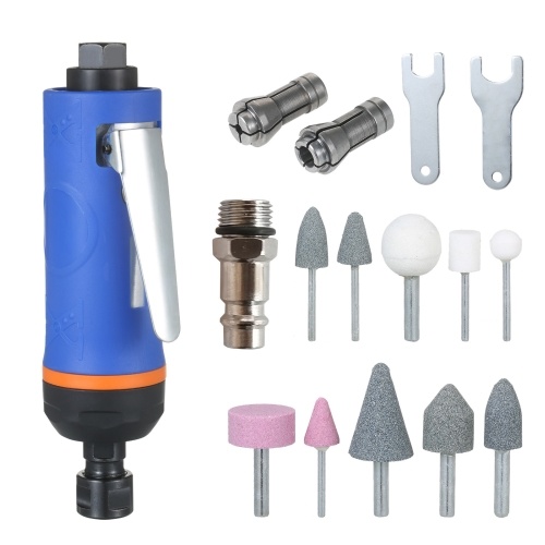 1/4 Inches High Speed Air Grinder 20000RPM Mini Air Die Grinder Kit Pneumatic Tools Set Polishing Grinder Polishing Machine Engraving Mill Air Mill