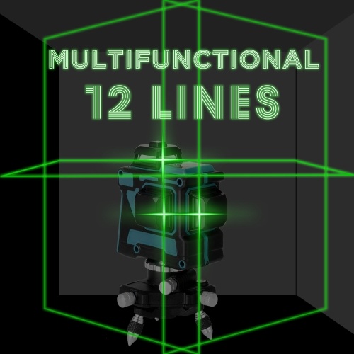 

Многофункциональный 3D 12-строчный лазерный нивелир Вертикальные горизонтальные линии с функцией самовыравнивания