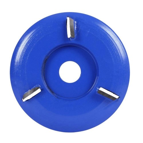 

Wood Carving Cutter Disc Woodworking Shovel Plate Sculpting Tool Milling Attachment for 16mm Angle Grinder 3-Teeth Blue Arc