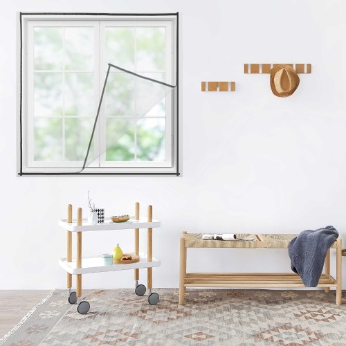 

KKmoon DIY Window Screen with Self-Adhesive Tapes Household Mosquito Screen Mosquito Net Mosquito Protector Mesh Curtain Door Net 150*180cm