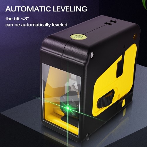 

Portable 2 Line High-precision Laser Level Tool Green/Red Light (Optional)