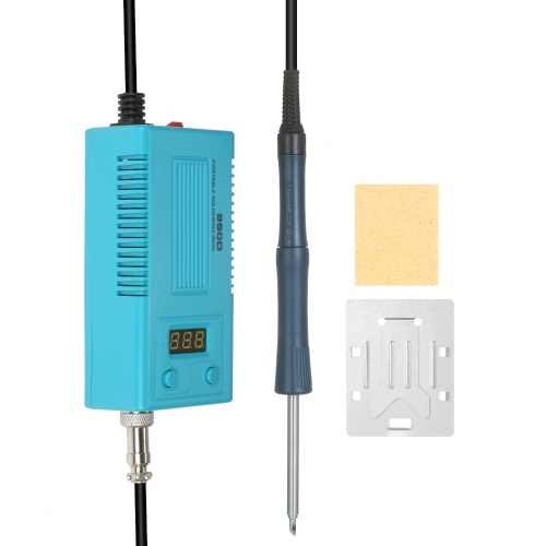 50W Portable Soldering Station with Digital Display 180 to 450℃ Adjustable Temperature Mini Handheld Soldering Iron Kit ℃/ ℉ Switchable for Home DIY Maintenance