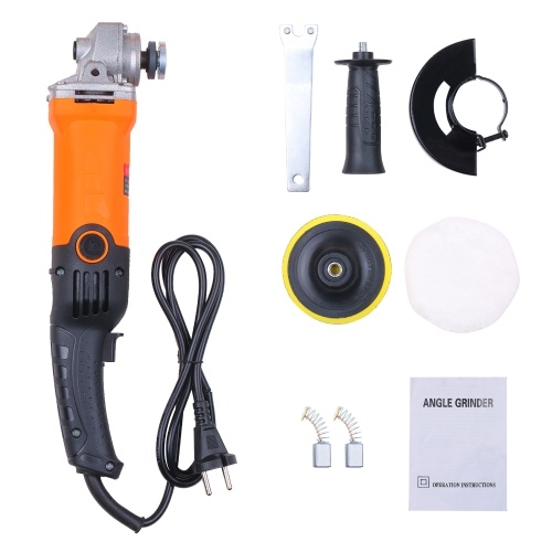 670W Angle Grinder Handheld Polishing Machine Sanding Machine Multifunctional Versatile Electric Grinder Cutter Waxer Machine