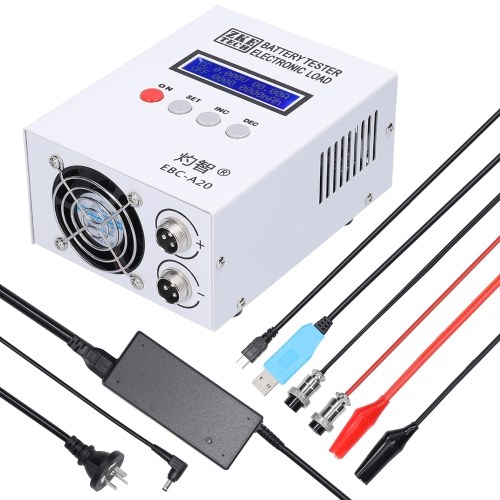 EBC-A20 Battery Tester 30V 20A 85W Lithium Lead-acid Batteries Capacity Test Device 5A Recharge 20A Discharge Support PC Online Software Control
EBC-A20 Battery Tester 30V 20A 85W Lithium Lead-acid Batteries Capacity Test Device 5A Recharge 20A Discharge Support PC Online Software Control