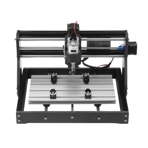 CNC 3018 Pro Router Kit GRBL Control 3 Axis avec Contrôleur Hors Ligne Plastique Acrylique PCB PVC Sculpture sur Bois Fraisage Gravure Zone de Travail XYZ 300x180x40mm (Pas de Module Laser)