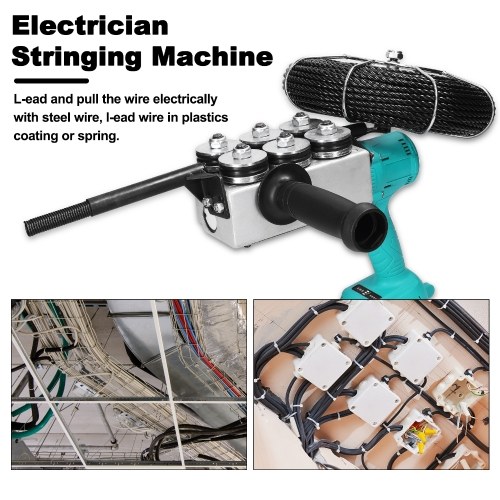 

Automatic Brushless Electrician Stringing Machine Wall Wiring Machine Rechargeable Electric Battery Threading Machine