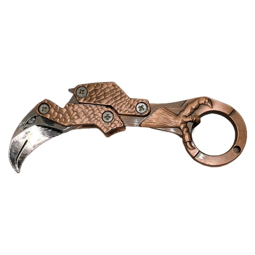 

Training Cutter No Edge Folding Tool Box Opener Golden Dragon With Claws Bottle Opener Accessories Key Chain