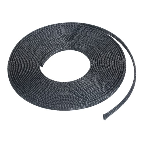 21ft 1/4 Inch (6mm) Expandable Braided Cable Sleeve Cord Protector Tubing Sheath for Automotive Television Computer & Other Home Devices